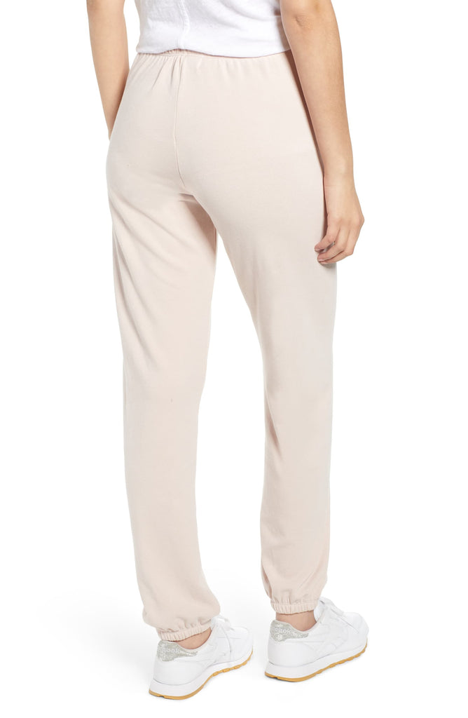 WILDFOX Mellow Stripe Easy Sweatpants, Quartz Pink