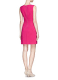 DVF 'Halle' Sleeveless Stretch Woven A-Line Dress, Rosy Blush Pink