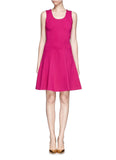 DVF 'Alice' Stretch Jersey Fit & Flare Dress, Rosy Blush Pink