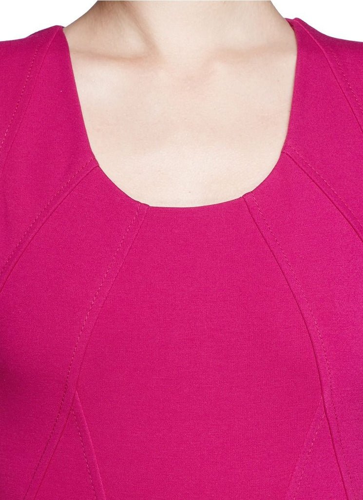 DVF 'Alice' Stretch Jersey Fit & Flare Dress, Rosy Blush Pink