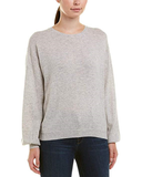 Joie 'Airic' Wool/Cashmere Open Back Sweater, Light Heather Grey