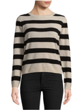 Joie 'Cais' Deck Striped Cashmere Sweater, Petal/Caviar