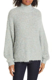 Joie Markita Fuzzy Knit Turtleneck Sweater, Heather Celadon