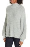 Joie Markita Fuzzy Knit Turtleneck Sweater, Heather Celadon