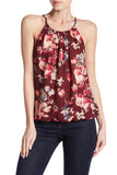 Joie Anatase C Floral Printed Silk Sleeveless Top, Verbena