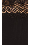 Joie Layson Lace-Shoulder Sleeveless Tank Top, Caviar