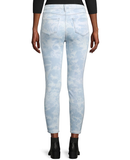 L'AGENCE Margot Tie-Dye High-Rise Skinny Jeans, Abyss