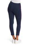 L'AGENCE Margot Skinny Jeans, Velvet Side-Stripe, Dark Navy Blue