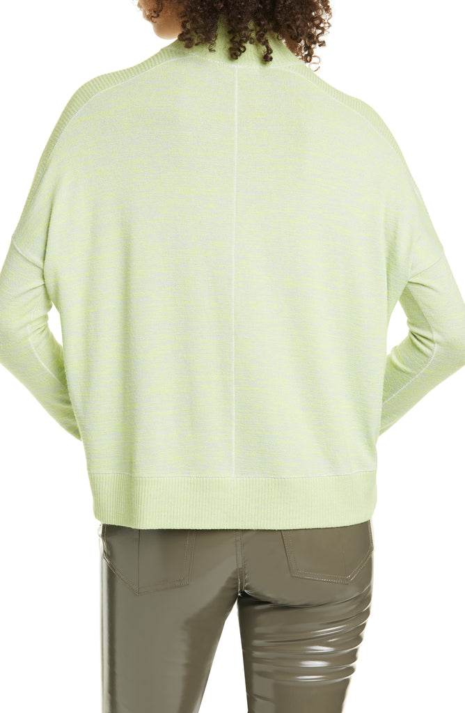 Rag & Bone Avryl Jersey Turtleneck Top, Lime Green Multi