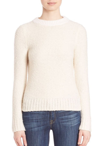 Theory Boska Frost Wool & Cashmere Sweater, Ivory