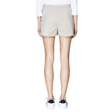 Theory 'Micro' High Waisted Summer Twill Shorts, Cement Beige