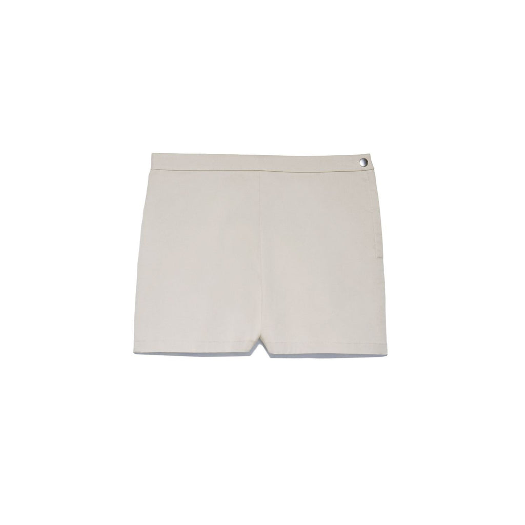 Theory 'Micro' High Waisted Summer Twill Shorts, Cement Beige