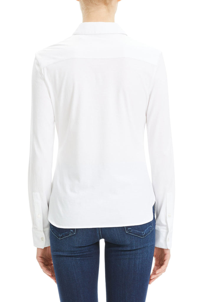Theory Apex Fitted Pima Cotton Long Sleeve Shirt, White