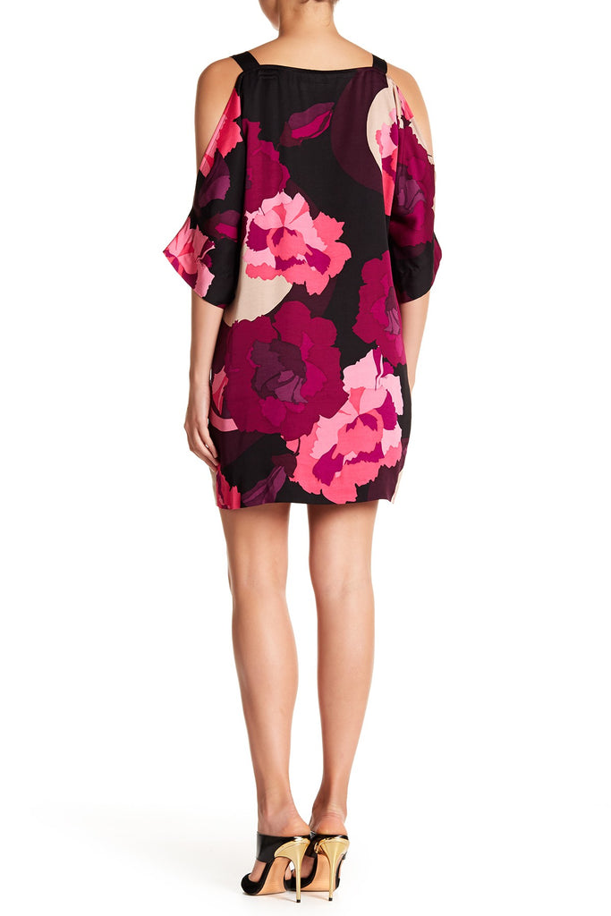 Trina Turk Baracoa Cold-Shoulder Floral Print Shift Dress, Multi