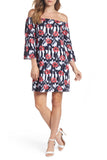 Trina Turk Kenwood Off-The-Shoulder Floral Print Dress, Multi