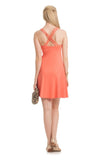 Trina Turk Lea Crossed-Back Jersey Dress, Orange