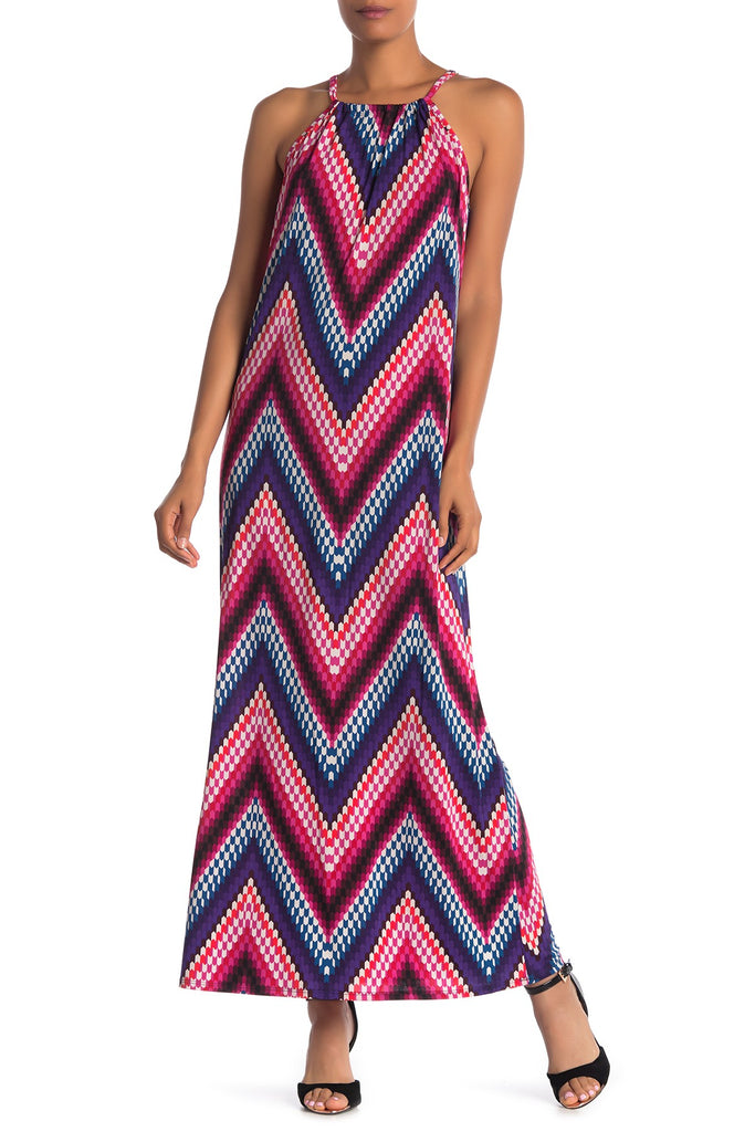 Trina Turk Milian Geometric Print Jersey Maxi Dress, Multi