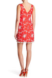 Trina Turk 'Pleasant' Large Floral Print Shift Dress, Coral/White