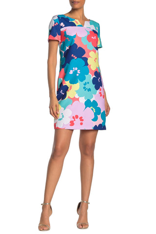 Trina Turk 'Crowd' Pop Art Floral-Print Dress, Multi