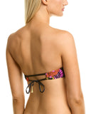 Trina Turk 'Electric Reef' Twist-Front Bandeau Bikini Top, Multi