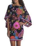 Trina Turk 'Electric Reef' Printed Swimsuit Cover-Up Tunic, Multi