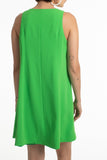Trina Turk Reef Sleeveless Zipper-Front Swing Dress, Jade