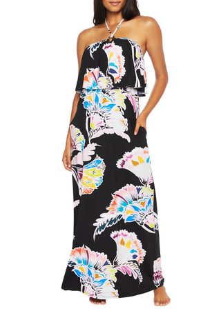 Trina Turk 'Seychelles' Print Swimsuit Cover-Up Maxi Dress, Multi