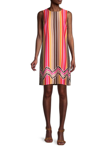 Trina Turk 'Taylor' Striped Sleeveless Shift Dress, Multicolor