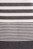Vince Varigated Stripe Tee Shirt Dress, Off-White/Heather Black