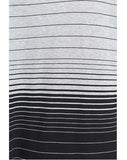 Vince Varigated Stripe Long Sleeve Jersey Top, Grey/Black